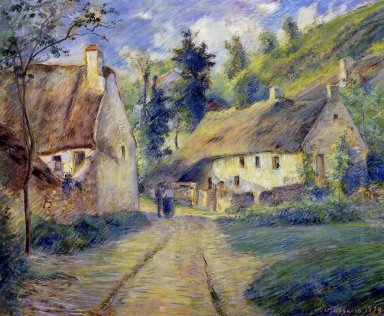 Cottages in auvers bij pontoise 1879