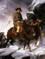 Napoleon som korsar Alperna