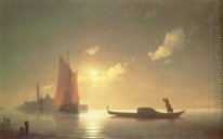 Gondolier no mar por Noite 1843