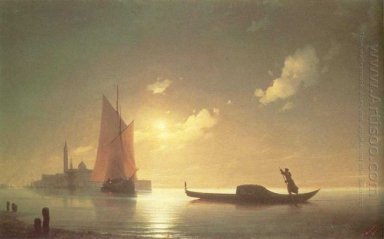 Gondoliere At Sea By Night 1843