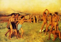 Spartaanse meisjes tegen jongens 1860