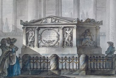 Ontwerp van Samuel Greig\'s tomb in Tallinn