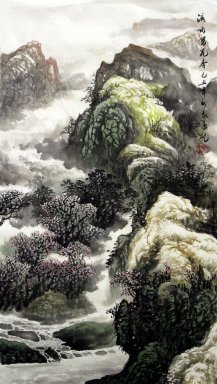 Las montañas, los ríos - Pintura china