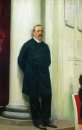 Portret van de componist en Apotheek Aleksander Borodin Porfirie