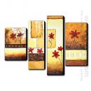 Hand Painted Oil Painting Floral Daisies - Set 4 1211-Fl0041
