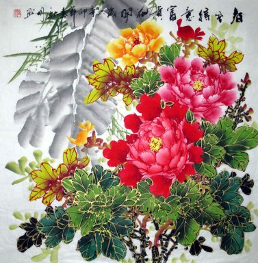 Peony - Lukisan Cina