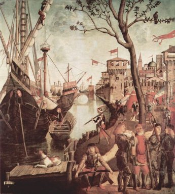 Arrivo di Sant\'Orsola durante l\'assedio di Colonia 1498