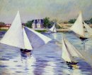Sailboats On The Seine At Argenteuil