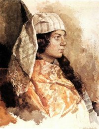 Wanita Yahudi Dengan Oriental Shawl 1884