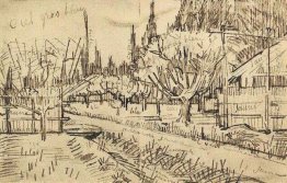 Orchard Dikelilingi Oleh Cypresses 1888
