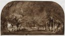 A avenida de árvores de castanha 1837
