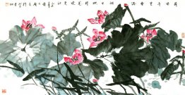 Lotus Chinees schilderij