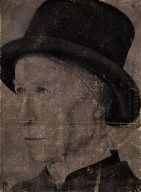 Portrait des Mannes mit Hut