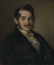 Портрет неизвестного в черном пальто 1838