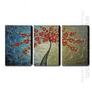 Hand Painted Oil Painting Abstract - Set of 3