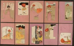 Girls With Purple Surrounds 1900