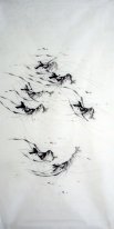 Camarão - Pintura Chinesa