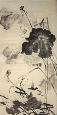 Lotus - peinture chinoise