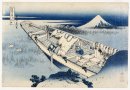 Toon van Fuji Vanaf Een Boot Bij Ushibori 1837