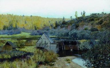 Осень мельница Плес 1888