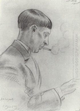 Porträt von K N Sapunov 1915