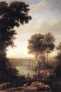Paesaggio Con il ritrovamento di Mosè