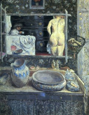 Miroir sur le Wash stand 1908