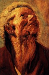 Estudo da cabeça do Abraham Grapheus 1621