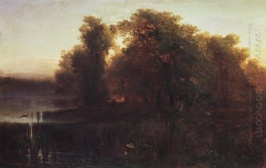 soir paysage 1861