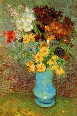 Vase With Daisies And Anemones 1887