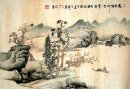 Pines and plum-meihua - Chinese Painting