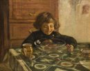 Child Sitting A Table