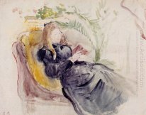 Julie Manet Reading In A Chaise Lounge