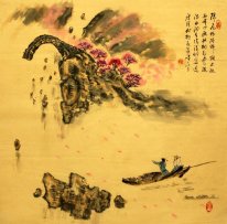 Fiske människan kinesisk målning