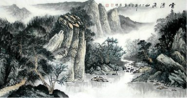 Gunung - Lukisan Cina