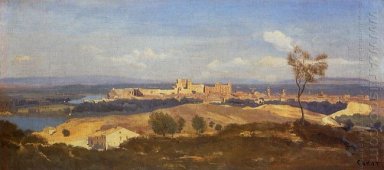 Von Avignon Villeneuve Les Avignon 1836 gesehen