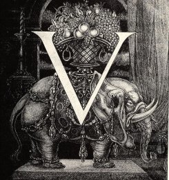 letra v inicial para volpone 1898