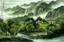 Montagne e il fiume - pittura cinese
