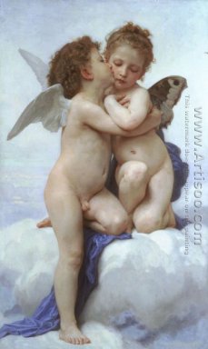 L\'\' Amour y psique, enfants (Cupid y la psique como niños)