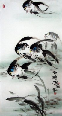 Fish - pittura cinese