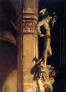 Estatua de Perseus Por Noche