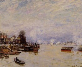 Pemandangan Seine Dari Dermaga De Pont Du Jour 1878