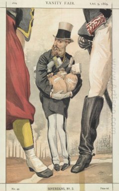 Sovrani n. 30 Caricatura di Leopoldo II del Belgio