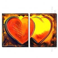 Een handgeschilderd olieverfschilderij Abstracte Grote Brede