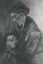 Sien ammande barn 1882