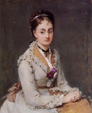 Portrait Of The Artist S Suster Mme Edma Pontillon C 1872 75