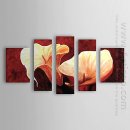 Handmålade oljemålning Blommor Calla Lily - Set om 5 1302-FL00