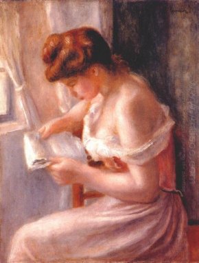 Ein Mädchen liest 1891
