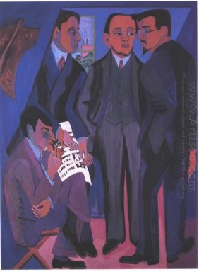 Grupp konstnärer 1927
