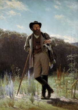 Portrait Of The Painter Ivan Shishkin 1873